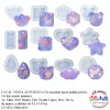 MOLDE SILICONA MS0009 - DIJES LLAVEROS FLOR 5 PETALOS XUNID. - comprar online