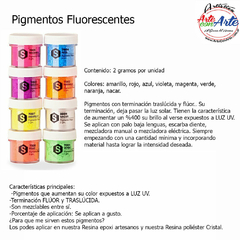 COLORANTE RESINA FLUO 2 gr - comprar online