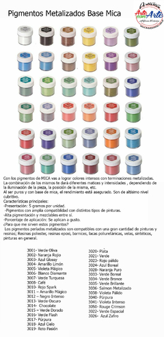 COLORANTE RESINA PERLADOS CON MICA 5 ML - comprar online