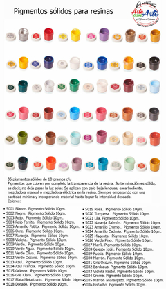 COLORANTE RESINA SOLIDOS 10 gr - comprar online