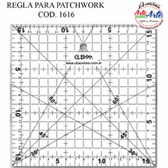 REGLA PATCHWORK 16X16 COD. 1616