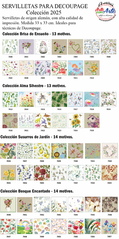 SERVILLETAS PARA DECOUPAGE - COLECCION 2025 - comprar online
