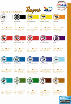 TEMPERA PROFESIONAL ALBA 18 ml - VER CARTA COLORES - PRECIO OFERTA 3 CUOTAS SIN INTERES - DESCUENTOS PAGO EFECTIVO - 3 CUOTAS SIN INTERES - DESCUENTOS POR PAGO EFECTIVO, DEBITO Y CREDITO EN UN PAGO - comprar online