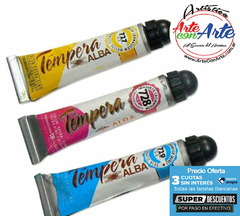 TEMPERA PROFESIONAL ALBA COLORES CROMATICOS 18 ml - VER CARTA COLORES - PRECIO OFERTA 3 CUOTAS SIN INTERES - DESCUENTOS PAGO EFECTIVO - 3 CUOTAS SIN INTERES - DESCUENTOS POR PAGO EFECTIVO, DEBITO Y CREDITO EN UN PAGO