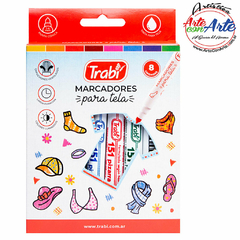MARCADOR TRABI PARA TELA TEXTIL X 8 UNID. - 3 CUOTAS SIN INTERES - DESCUENTOS POR PAGO EFECTIVO, DEBITO Y CREDITO EN UN PAGO