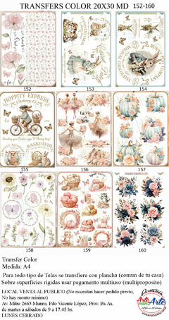 TRANSFERS COLOR 20X30CM A4 MD 152-160 - comprar online