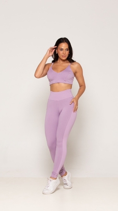 Conjunto lavanda - PEÇA ÚNICA  MODA FITNESS