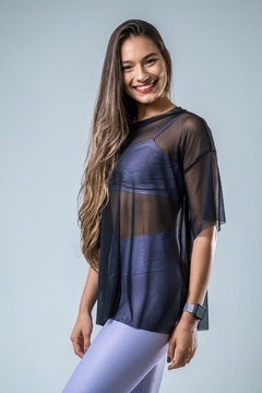 Blusa Tule Ampla - loja online