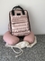 Combo del amor: Mochila Chloe Rose + Almohadón de Lactancia - Beloved Ajuar de Bebé
