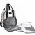 Mochila Maternal Impermeable Plateada