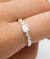 PLATA Anillo Cristal N°13
