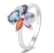 PLATA Anillo Cristal Naif N°13 Size 6
