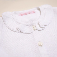 SACO CUELLO VOLADO BLANCO - comprar online
