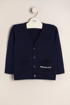 SACO AZUL CON BOLSILLO