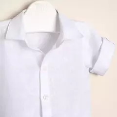 BODY CAMISA DE LINO BLANCO IÑAKI en internet