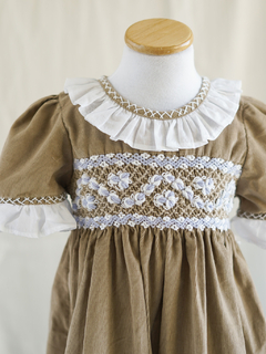 Vestido smock corderoy finito - comprar online