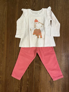 REMERA CHLOE PERRO FUCSIA - comprar online
