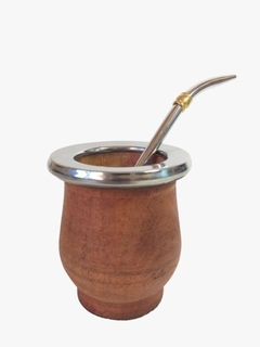 Combo Yerbero con filtro + Mate de madera + bombilla + en internet