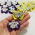 Laço Topete Divertidamente Roxo e Amarelo - pct 20 UN - comprar online