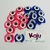 Laço Topete Big Dog Brasil Azul e Rosa - pct 20 UN