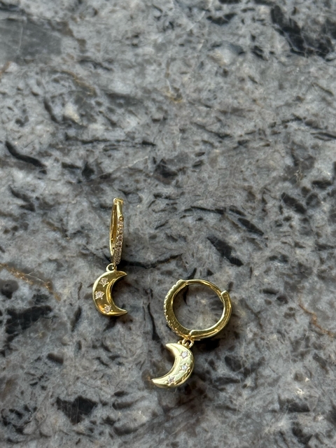 Aros Argollitas Plata Gold