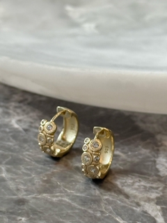 Aros Argollas Plata Gold - comprar online