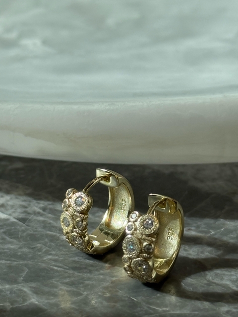 Aros Argollas Plata Gold