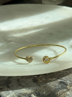 Pulsera semi esclava Plata Gold