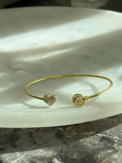 Pulsera semi esclava Plata Gold