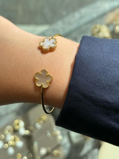 Pulsera semi Esclava Plata Gold - Titanium