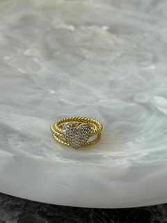 Anillo Cora triple Plata Gold