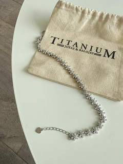 Pulsera Flora Plata - comprar online