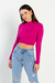 Blusa Feminina Flor de Lis Justa Cropped ML 20745 Rosa