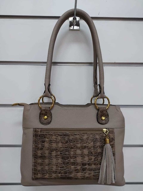 Bolsa Lancetti Couro 606 Bege