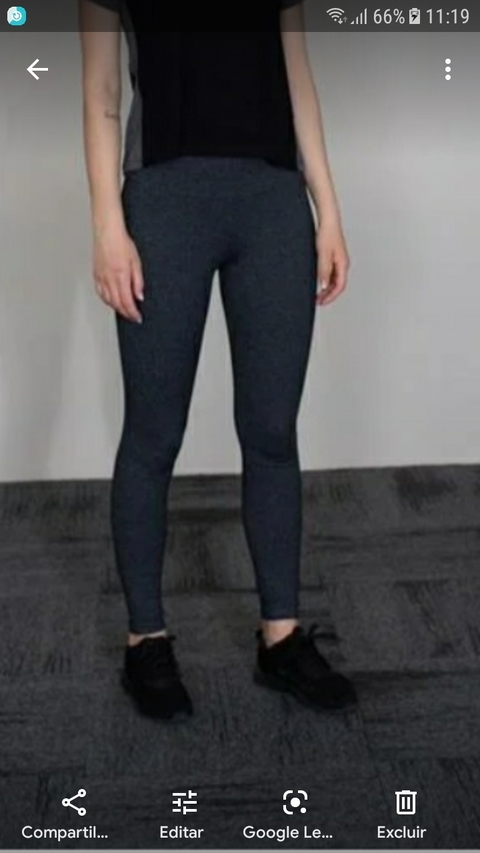 Calça Feminina Telly Legging Suplex Basic 55581 Mescla Escuro