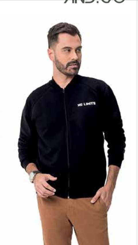 Jaqueta Masculina Angerô Moletom 26068 Preto