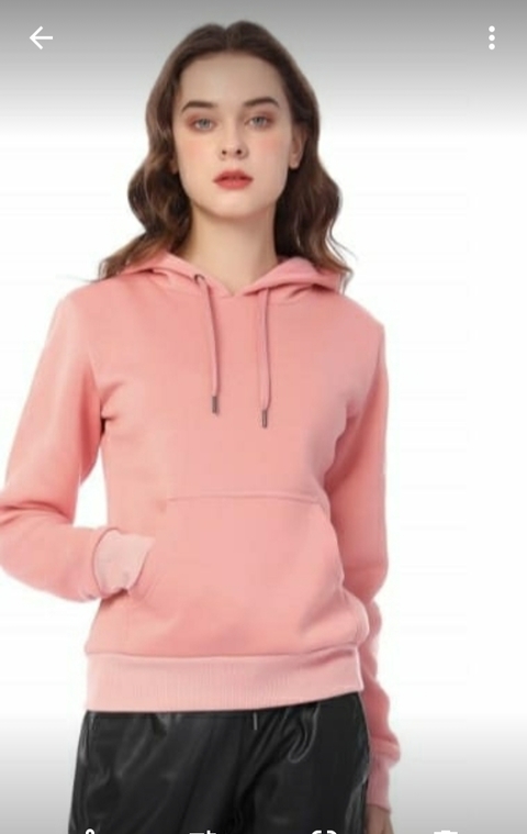 Moletom Feminino Facinelli Com Capuz 670271 Rosa/Preto/Verde Escuro/Marinho