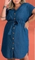 Vestido Lisamour Plus Size 200680 Jeans Medio - comprar online