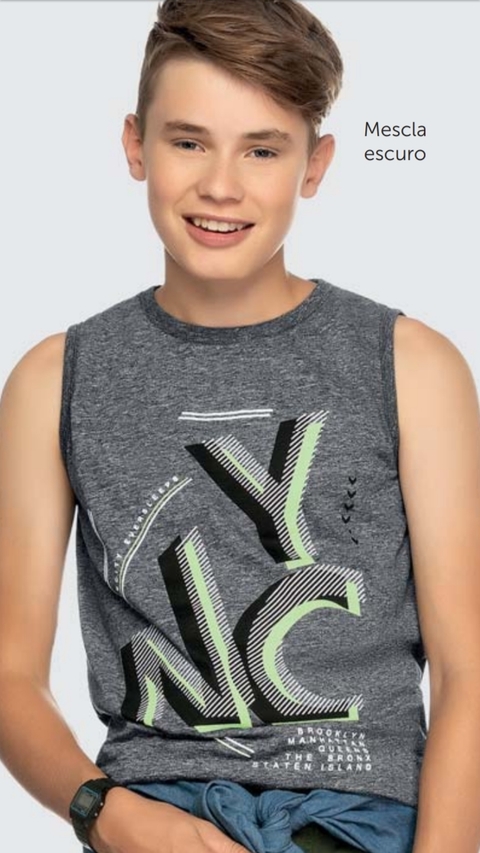 Regata Juvenil Masculina And.Go Vulcano 25099 Mescla Escuro 16