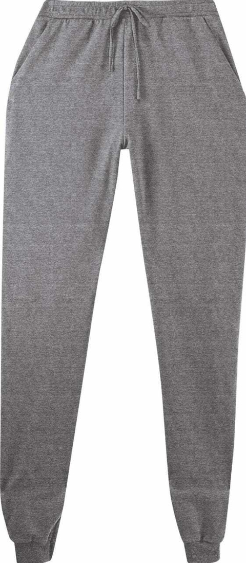 Calça Feminina Malwee Moletom Jogger Plus Size 98612 Mescla/Preto