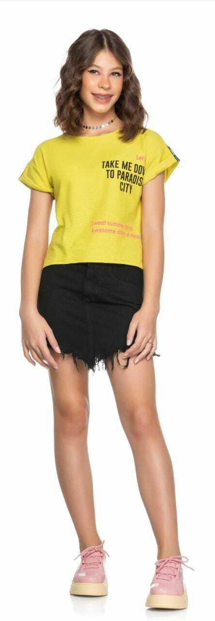 Blusa Juvenil Feminina Mod Me Malha Malibu 23174 Buter/Cabernet/Laguna