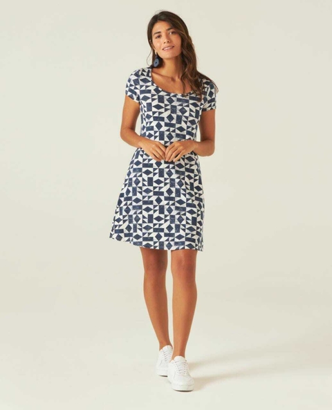 Vestido Malwee Curto MC 84980 Azul M