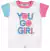 Blusa Infantil Feminina Angerõ Malha Jet Det Regulador 22171 Branco/Verde Neon