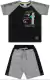 Conjunto Infantil Masculino Angerô Malha Moletinho Urban 28360 Branco/Tulum/Preto na internet