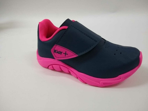 Tênis Infantil Feminino Kidy Mais Calce Fácil 168 1237 Marinho