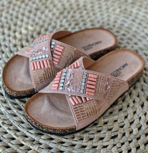 sandalias buzios con canutillos y piedras anca& co