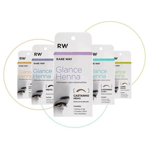 Henna Para Sobrancelhas Rareway Glance 3,5g