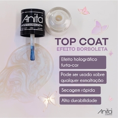 ESMALTE ANITA TOP COAT EFEITO BORBOLETA - comprar online