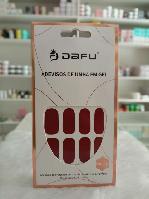 ADESIVOS DE UNHA EM GEL LED/UV DAFU - VERMELHO