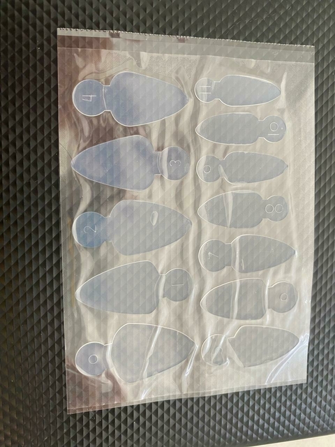 MOLDE ADEVISO DE UNHA COM 10 UN